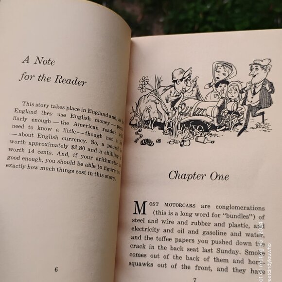 paperback Chitty Chitty Bang Bang youth novel fiction chapter book dated 1969 - Picture 7 of 11